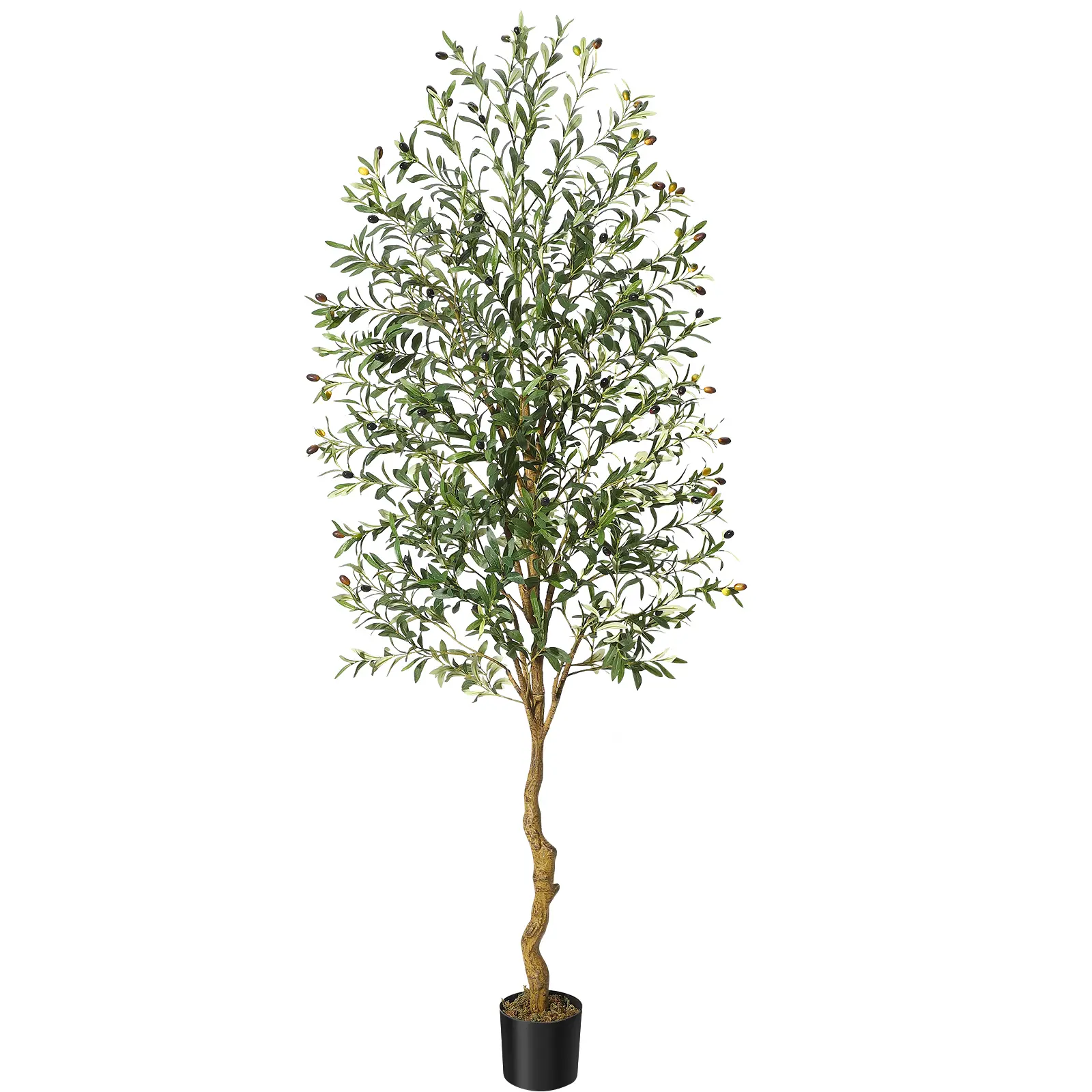 Olive Trees Artificial Indoor, Olive Tree Plants, Faux Olive Tree with Realistic Trunk, Leaves Decor Decorative Fruit Gift,dorm essentials,home decor