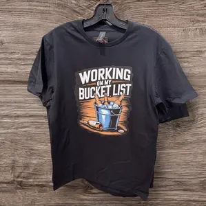 BUCKET LIST BLACK TEE 2XL