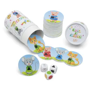 Logilan Roll & Match (Classic) STEM-Aligned Dice Game for Kids Supports Social Emotional Growth & Play-Based Learning Adaptable for Preschool to Early Elementary Family Game Night