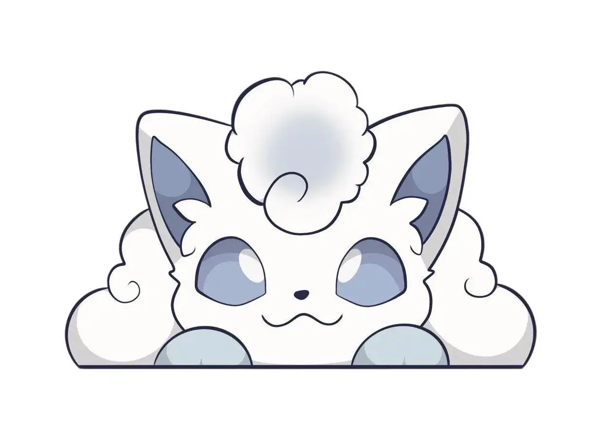 CraftingBNichols Alolan Vulpix Decal - Customize Your Space with a Permanent Vinyl Decal