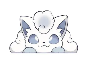 CraftingBNichols Alolan Vulpix Decal - Customize Your Space with a Permanent Vinyl Decal