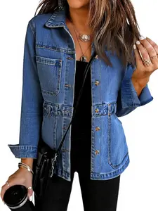 Imily Bela Womens Oversized Denim Jacket Distressed Button Down Boyfriend Jean Jackets 2026 Trendy Shacket