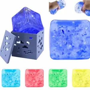 MINECRAFT Jelly Cube Squishy Toy - 5 Collectible Colors - Find The Real Gold Tool jumbo squishies