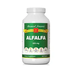 Bernard Jensen's Alfalfa Tablets, 625 mg, 500 Tablets - Chlorophyll - Blood Cleansing - Immune Support