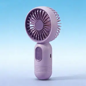 Multifunctional Mini Handheld Cooling Fan USB Rechargeable 3 Speed Modes Portable Turbo Fan Lightweight Pocket Size for Outdoor Travel Camping Students