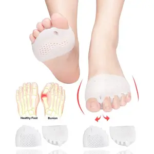 Metatarsal Pads, Gel Toe Separators, Bunion Corrector Cushion, Toe Spacers, Ball of Foot Cushions, Soft&Breathable, Idea for Mortons Neuroma, Blisters, Diabetic Feet, Hammer Toe, Rapid Pain Relief Nail Manicure