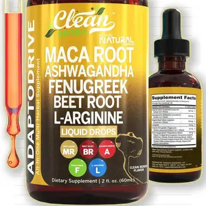 Clean Nutra Maca Root Drops for Women Ashwagandha, Fenugreek, Beet Root, L-Arginine & More for Women & Men's Optimum Health Liquid Drop – Natural Ingredients: Formulated with Maca Root