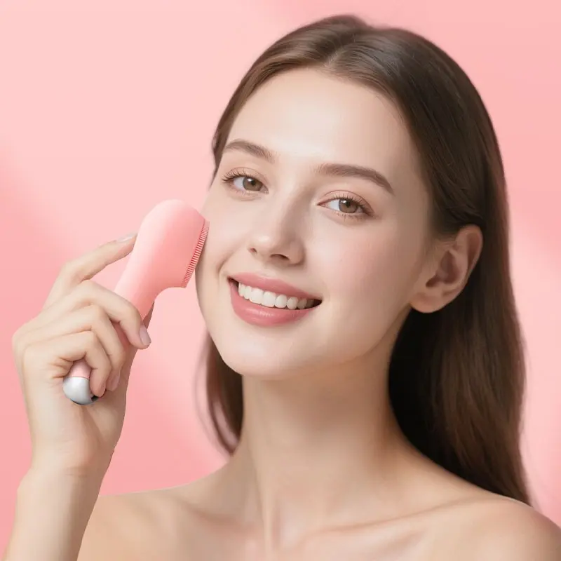 Electric Silicone Face Washer - Multifunctional Facial Cleaner - USB Charging Face Wash Brush Cleaning Artifact - Facial Massager - Beauty Face Washer - Pore Cleaner - Facial Brush - Facial Exfoliating and Deep Cleaning Brush - Facial Nose Blackhead Clean
