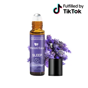 Sleep Essential Oil Roll-On Blend 10ml - Therapeutic Aromatherapy for Clear Sleep & Deep Relaxation with Lavender, Chamomile & Sweet Orange
