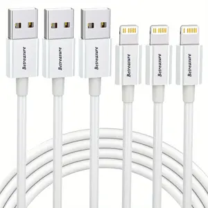 Betreasure 2/3PCS 20W Fast Charging Cable for IPhone 14 13 12 Pro 11 12 XS Max X XR Plus Ipad PC Gaming Airpods Pro Data Sync Charing Cable