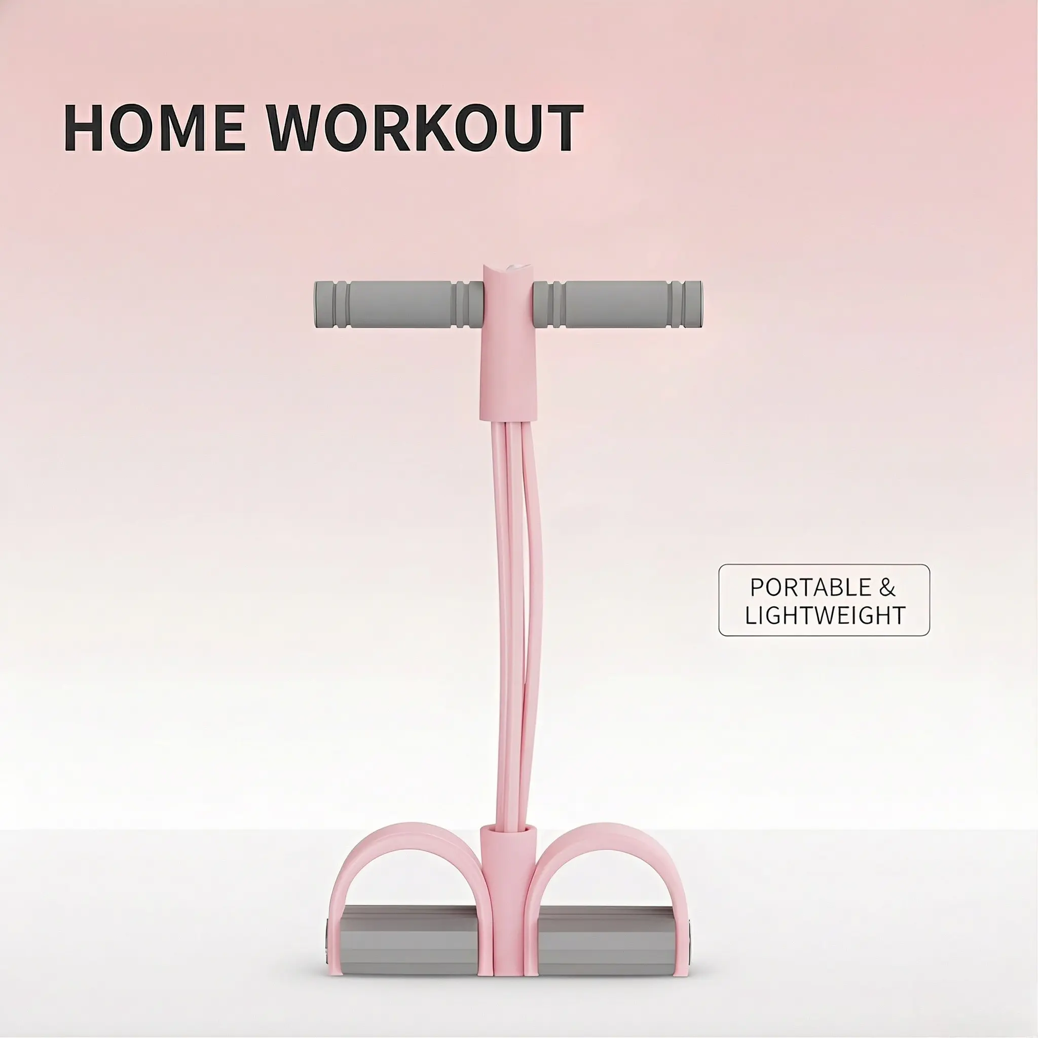 4-Tube Pedal Pull Rope, Multifunction Yoga Stretch Band with Foam Handles, Portable Flexbands for Full-Body Fitness, Sit-Up Training, Yoga Stretch Band Flexbands, All-Around Flexbands