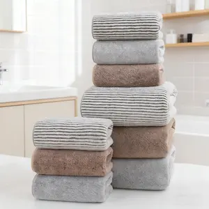 6 Pcs Towel Set - Ultra Soft Terry Towels, Highly Absorbent & Quick Dry, Perfect for Bathroom, Gym, Kitchen, Spa & Salon Use, Premium Bath Towels