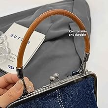 Denim Crossbody Tote Bags For, Mini Blue Denim Totebag Kiss Lock Purses And Handbags Accessories Denim Crossbody Tote Bags For, Mini Blue Denim Totebag Kiss Lock Purses And Handbags Accessories