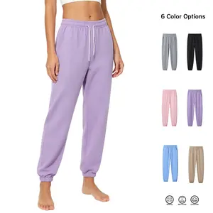 Women's High-Waisted Jogger Sweatpants - Casual Loose Tapered Athletic Pants with Pockets, Elastic Waistband, Machine Washable Pants, Suitable for Fitness, Home Wear