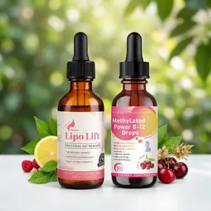 Natural  Methylated B12 Drops Energy Metabolism Support Bundle