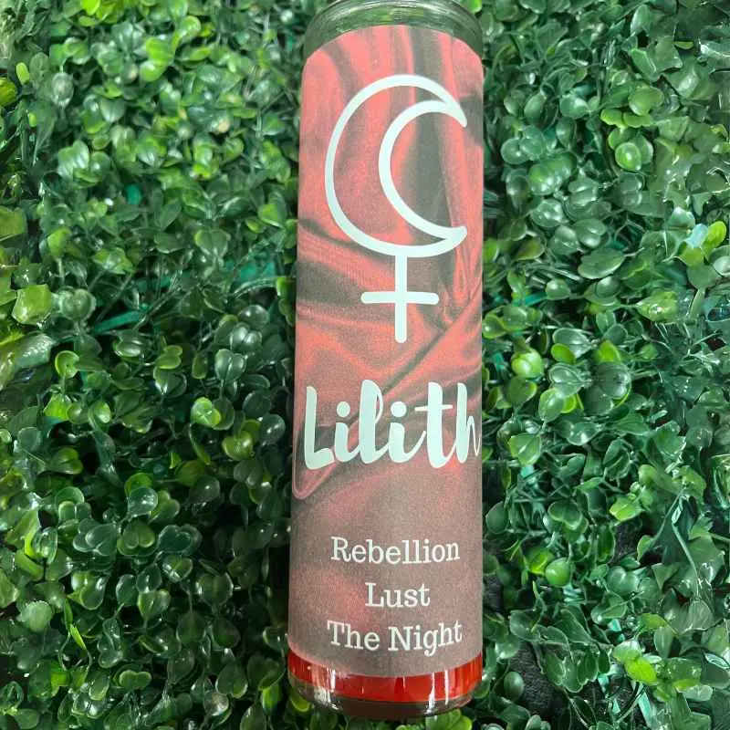Lilith 5-7 Day Non-Toxic Unscented Paraffin Household Candle - Feminine Witch Candle for Altar Light, Home Decor, Boosting Confidence & Spiritual Awareness, Witch Candles