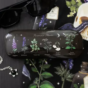 Poisonous Plants Gothic Botanical Glasses Case