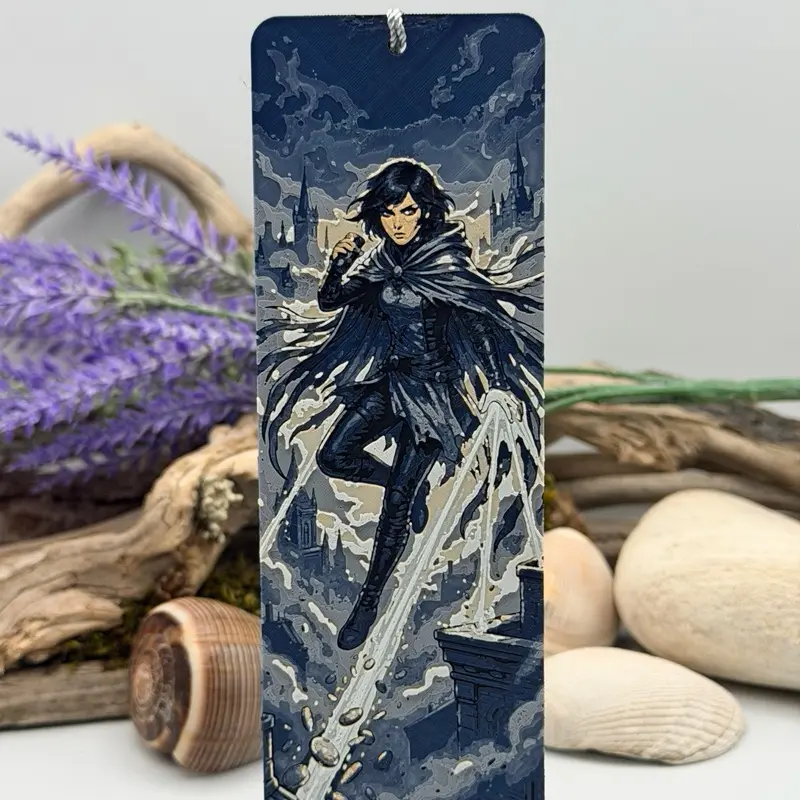 3D Printed Vin-Inspired Bookmark, Mistborn Fan Art, Reader Gift