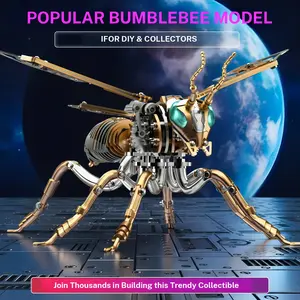 3D Puzzle Metal Model Assembly Kit Fantasy Creature & Mecha Puzzle Steampunk DIY Collectible Desk Decor Gift  Mechanical Masterpiece Stress Relief   novelty items big boy gifts