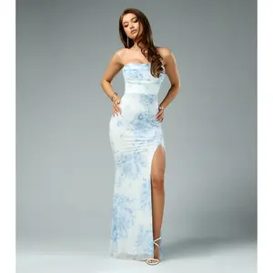 Ana Floral Sequin Beaded Formal Dress