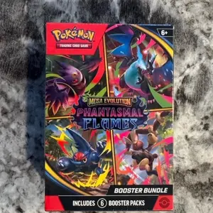 Mega Evolution-Phantasmal Flames Booster Bundle (6 Packs) New Sealed