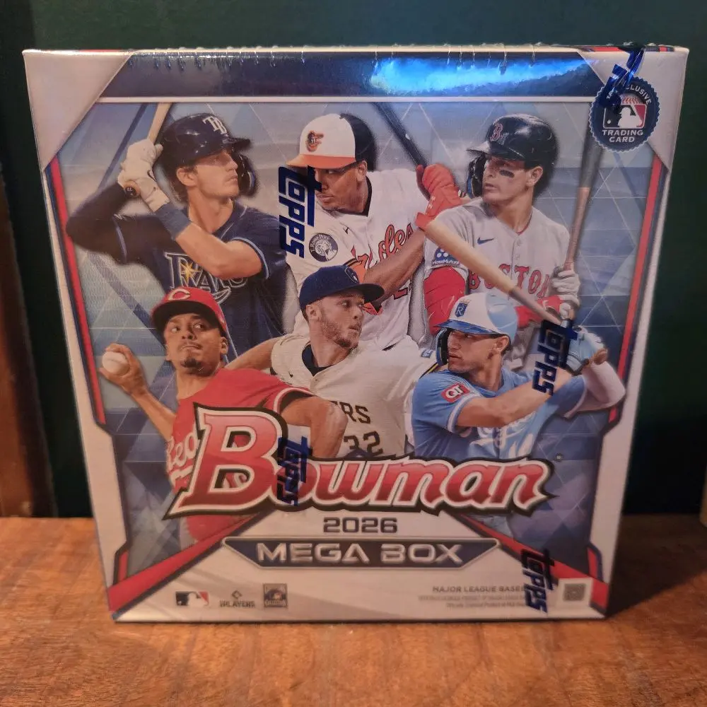 Bowman 2026 Mega Box - Collectible Baseball Card Mega Box with Sealed Packs for Card Enthusiasts