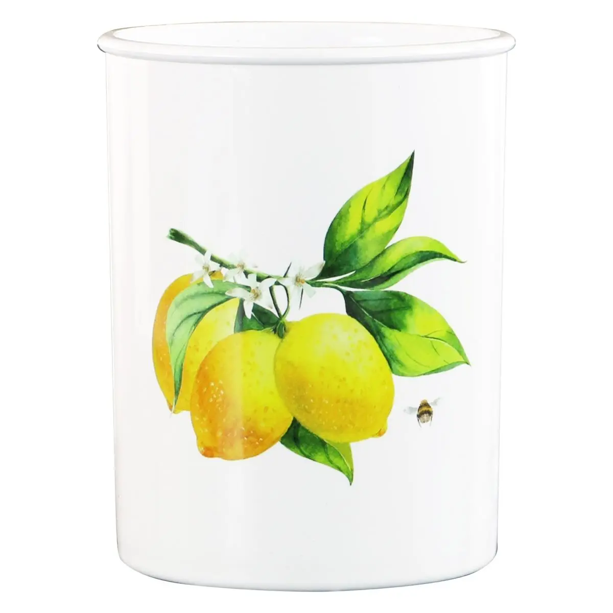 Reston Lloyd, Ltd. 00819 Mini Plastic Utensil Holder - Fresh Lemon, for Home Kitchen