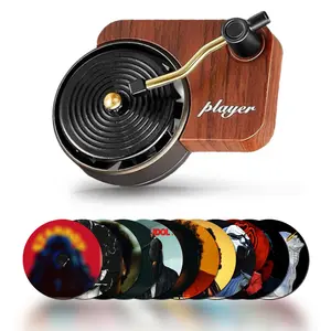12pcs Weeknd Record Player Car Air Freshener - Cool Car Decoration - Pop Singer Car Decoration