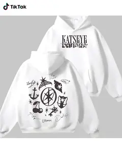 Women's Retro Katseye Printed Casual Fit Top with Pocket - Vintage Sweatshirt Featuring Beautiful Chaos, Kpop, Gnarly, Gabriela Hoodie, and Soft is Strong Themes