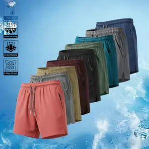 Men’s Solid Color Shorts for All Seasons – Casual Beach Pants, Quick-Dry, Breathable Stretch joggers baggy gym fits summer pant men's wear Comfortable Sweat Casual Breathable  shorts college pace breaker shorts quick dry short gym fitness