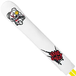 One-Eyed Bear Style Embroidery Golf Alignment Stick Cover, Premium PU Golf Direction Rod Sleeve, Durable Soft Lining, Golf Training Accessory
