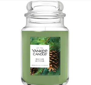 Yankee Candle Balsam & Cedar Original Large Jar Scented Candles, 22 oz