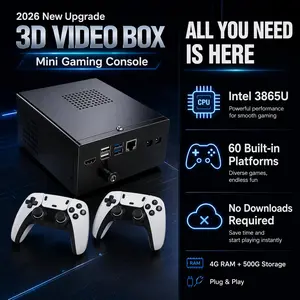 upgraded ddr4 Super R3 Box Plug and Play on TV Wireless Controller Support Dual System 3865U Perfect for Home Entertainment