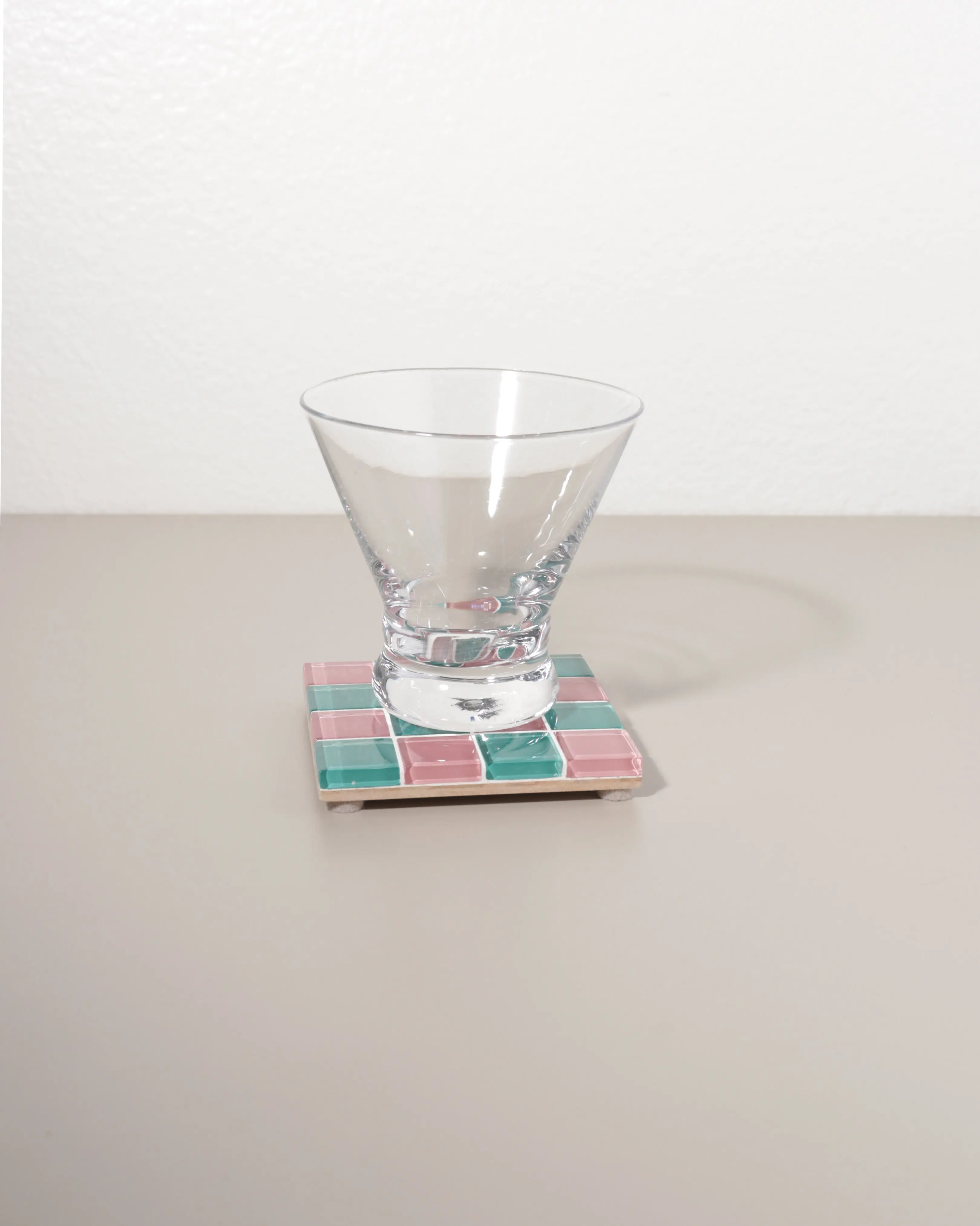 Glass Tile Coaster – Sour Watermelon | Handmade Drink Coaster