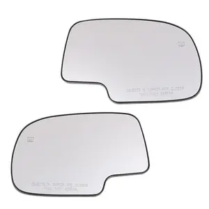 Mirror Glass Power Heated LH RH Pair Fit For Chevy Silverado GMC Yukon Avalanche