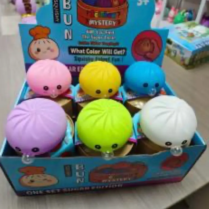 Squeeze and Blow Bubble Dumpling stress relief toy