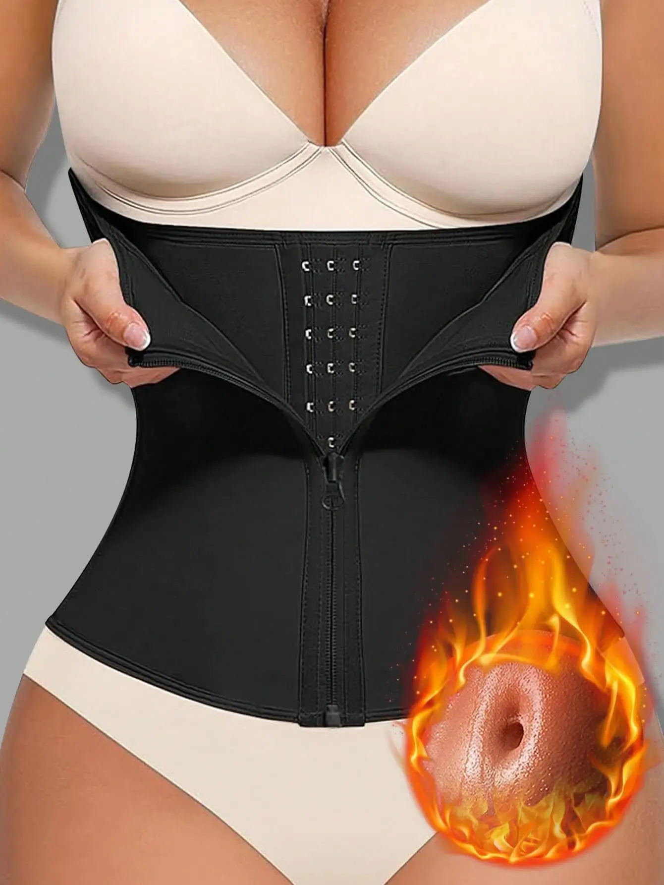 SHAPEGUY Women's Waist Trainer Belt Shapewear Tummy Control Abdominal Compression Workout Yoga Fitness Support Wrap