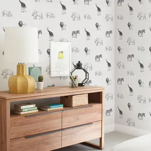 Animals Wallpaper - Peel and Stick
