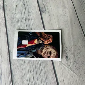 Halloween knife credit card skin sticker decal