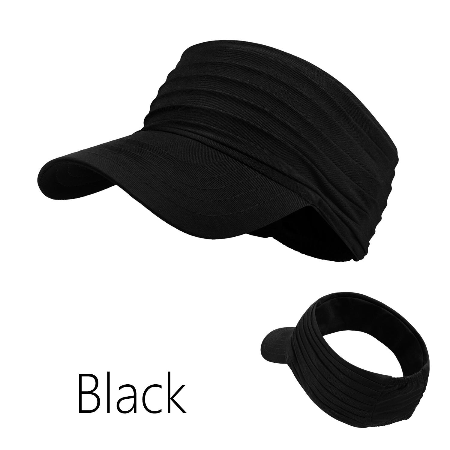 2PCS Open-Top Sun Hat: Fashionable Outdoor Sports Hat for Men and Women, Quick-Dry and UV-Protective, Adult Running Cap
