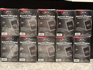 BCW Semi-Rigid Card Holders #1 10 Packs of 50 Sleeves, 500 Total