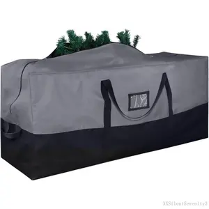 Christmas Tree Storage Bag, 600D Oxford Extra Large Moving Bags, Fits Up to 9 Ft Artificial Trees, Skeleton Storage, Waterproof Christmas Decorations Storage Bags with Zippers & Card SlotXXSilentSerenity3