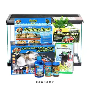 COMPLETE 10 Gallon Baby Aquatic Turtle Setup