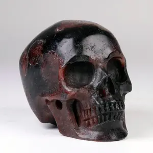 2.0 " Garnet Carved Crystal Skull,Super Realistic, Crystal Healing