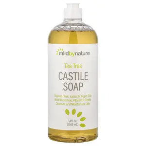 Mild By Nature Tea Tree Castile Soap, 34 fl oz (1,005 ml)
