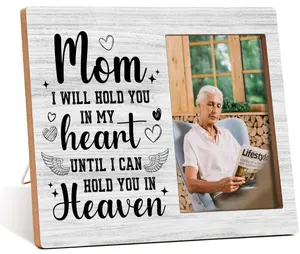 Memorial Gifts for Loss of Mother - Sympathy Picture Frame for Mom Passing Away, Condolences Remembrance Gift, In Loving Memory Frame Fits 4x6 In Photo