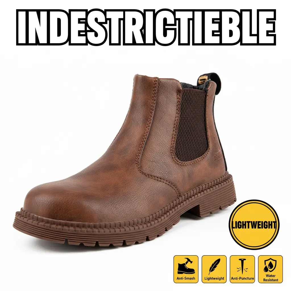 Unisex Work Clogs, Waterproof & Breathable Anti-Slip Chef Shoes, Puncture-Resistant Safety Footwear with Comfortable Orthopedic Support, Water Proof, Women