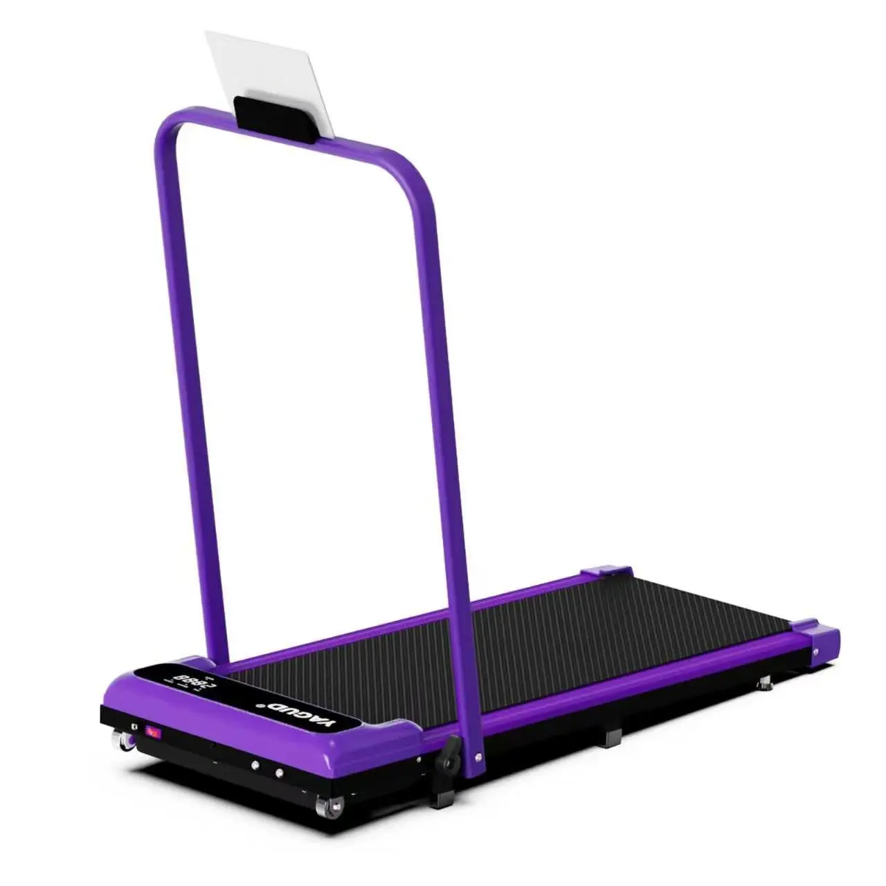 YAGUD Handrail Walking Pad with Remote Control, LED Display, 265LBS Weight Capacity, Dual Shock Absorption, Wide Belt, Compact Design for Indoor Walks & Easy Workouts