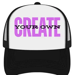 Create Your Own Trucker or Baseball Cap -Adjustable snap back