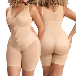 FeelinGirl FeelVibe Overbust Fajas 3-Front Hook Bodysuit For Women Butt Lifter With Adjustable Straps